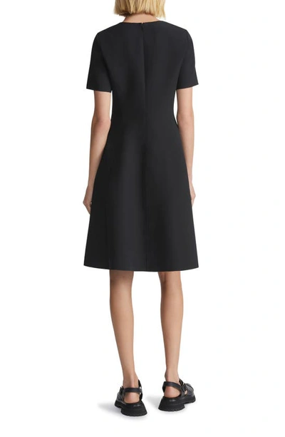 Lafayette 148 Responsible Wool Double Face  Maxi Dress In Black