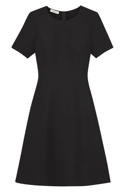 Lafayette 148 Responsible Wool Double Face  Maxi Dress In Black