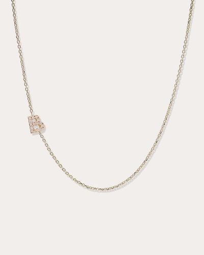 Shop Anzie Women's Love Letter Pavé Chain Necklace In Gold
