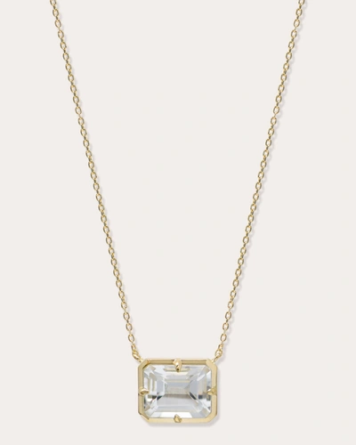 Shop Anzie Women's Daniela Emerald-cut Pendant Necklace In Gold