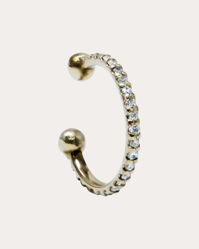 Shop Anzie Women's Classique Pavé Ear Cuff In Gold