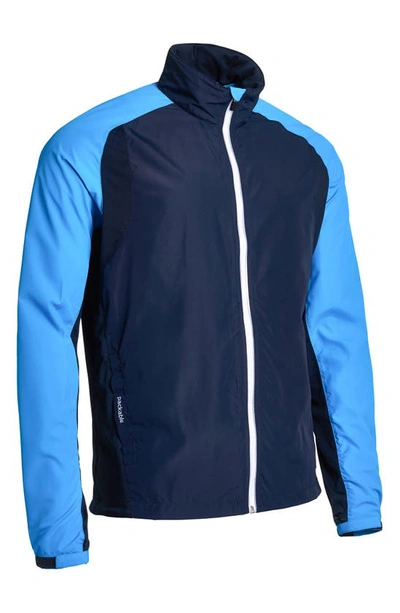 Shop Abacus Formby Windbreaker Golf Jacket In Navy Combo