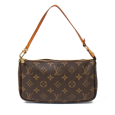 Pre-owned Louis Vuitton Accessory Pouch In Brown