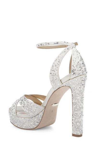 BADGLEY MISCHKA BADGLEY MISCHKA COLLECTION FIZZY ANKLE STRAP PLATFORM SANDAL 