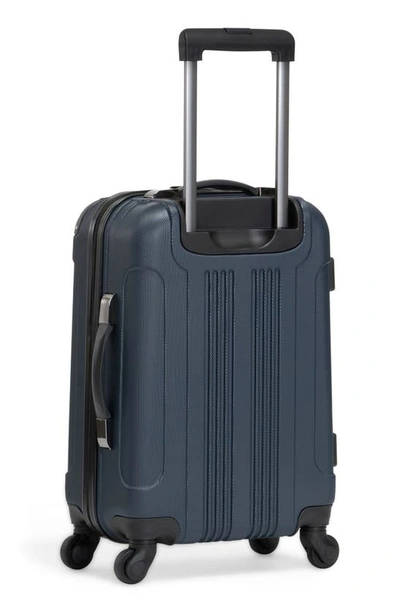 Shop Kenneth Cole Out Of Bounds 20" Hardside Carry-on Luggage In Naval