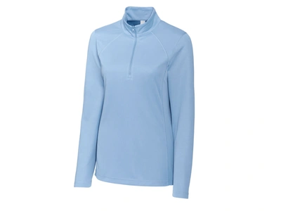 Shop Clique Ice Half Zip Ladies Jacket In Blue