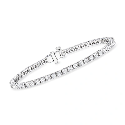 Ross-simons Lab-grown Diamond Tennis Bracelet In Sterling Silver In Multi