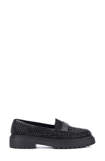 Shop Fashion To Figure Imani Gem Lug Sole Loafer In Black