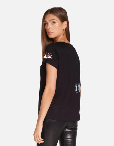 Lauren Moshi Janie Rocker Eye In Black
