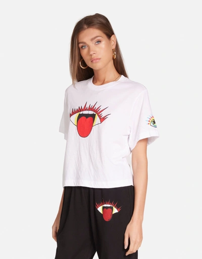 Lauren Moshi Rue Rocker Eye In White