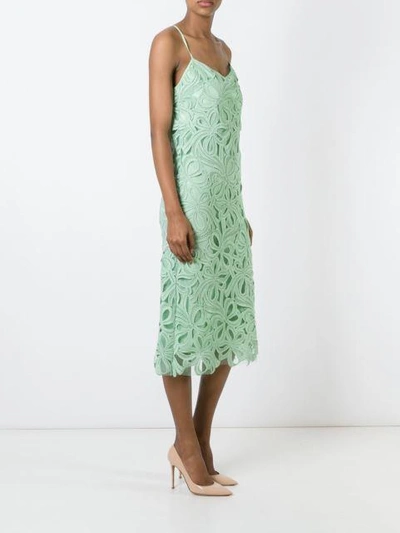 Shop Rochas Floral Embroidered Dress
