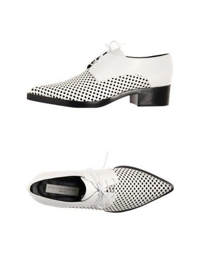 Shop Stella Mccartney Laced Shoes In White