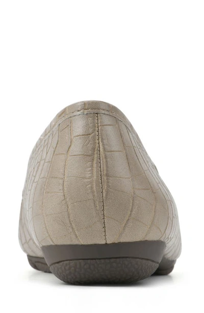 Shop Cliffs By White Mountain Glowing Bit Loafer In Taupe/ Croco/ Print