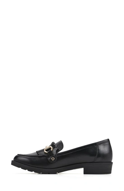 Shop Cliffs By White Mountain Galeena Buckle Kiltie Loafer In Black/ Smooth