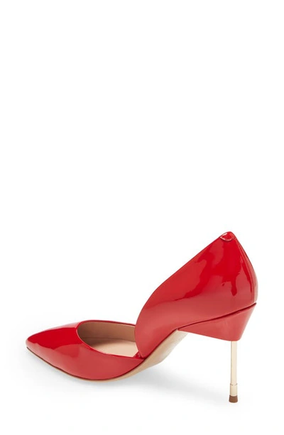 Shop Kurt Geiger Bond 90 D'orsay Pump In Red Patent Leather