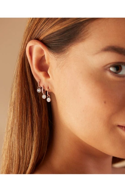 Monica Vinader Essential Diamond Ear Pendant Charm In Rp