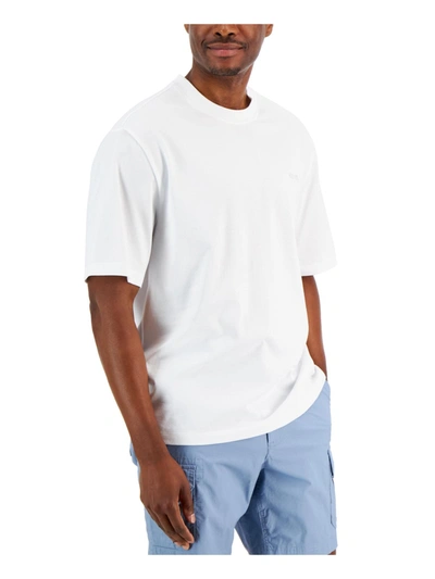 Shop Michael Kors Mens Cotton Crewneck T-shirt In White