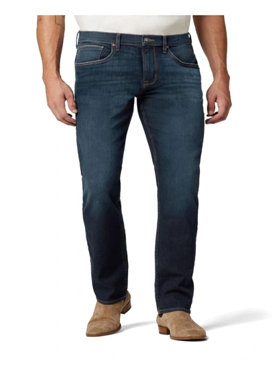 Shop Hudson Ash Mens Dark Wash Mid-rise Slim Jeans In Multi