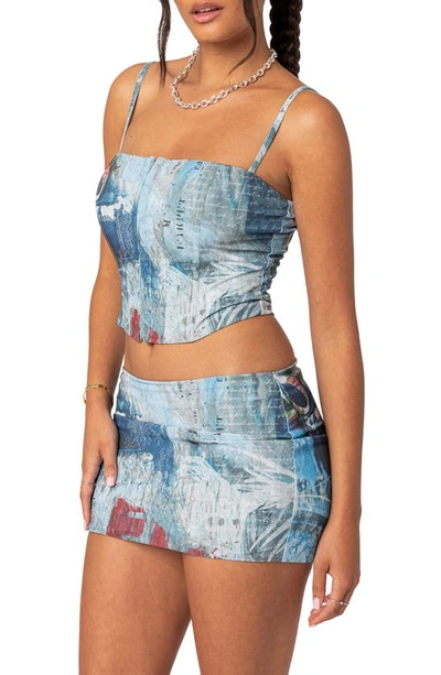 EDIKTED EDIKTED LOVE LETTER MESH CORSET TOP 
