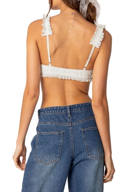EDIKTED EDIKTED FAIRYTALE LACE CROP TOP 