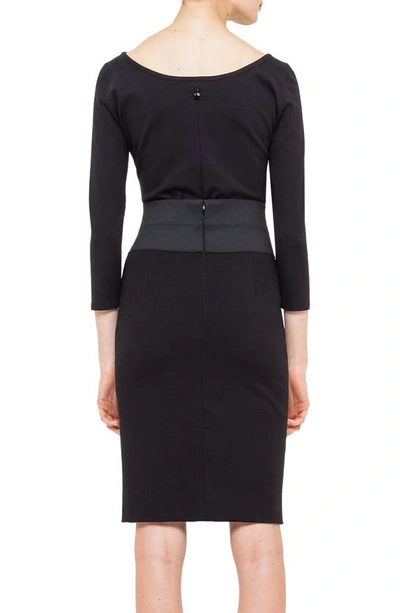 Akris Punto Jersey Top In 009 Black