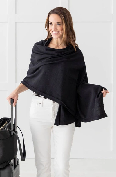 Shop Zestt Organics The Dreamsoft Travel Scarf In Black