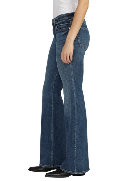Shop Silver Jeans Co. Most Wanted Mid Rise Flare Jeans In Indigo