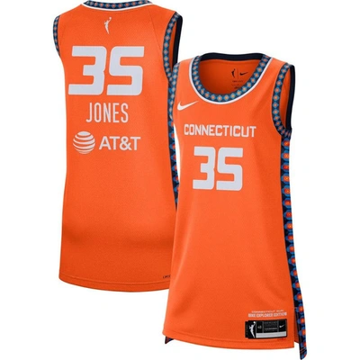Shop Nike Jonquel Jones Orange Connecticut Sun 2021 Explorer Edition Victory Player Jersey