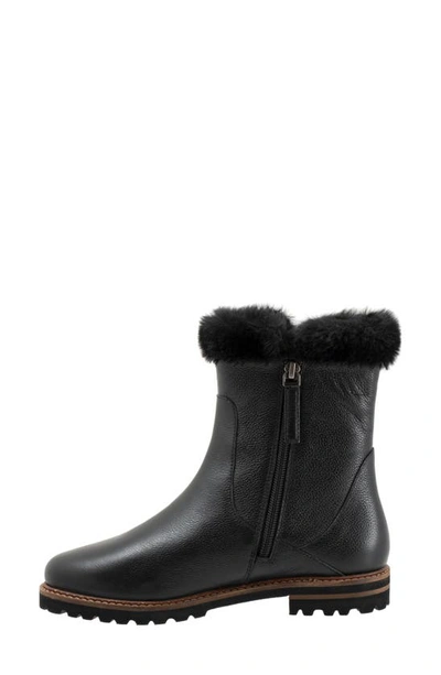 Trotters Forever Womens Double Zipper Booties In Black