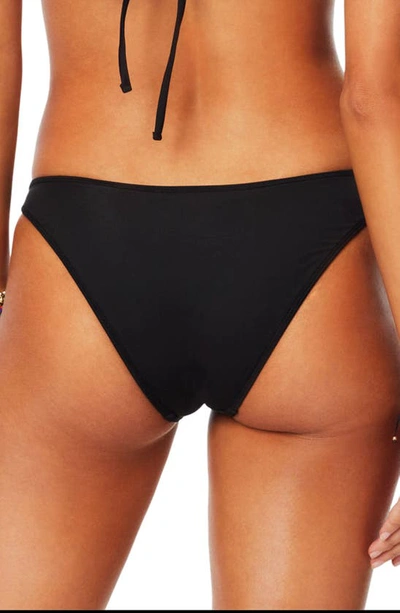 Ramy Brook Joelle Ruched Bikini Bottoms In Black