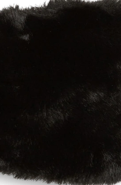 Shop Ugg Faux Fur Headband In Black