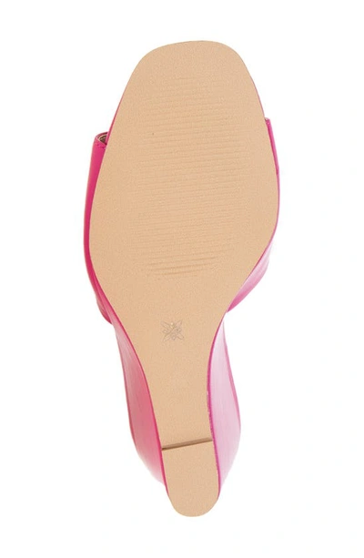 Shop Bcbgeneration Giani Wedge Slide Sandal In Viva Pink Patent