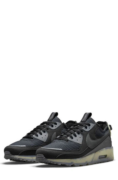 Shop Nike Air Max Terrascape 90 Sneaker In Black/ Grey/ Lime