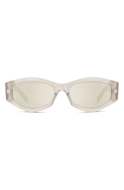 Shop Givenchy Gvday 54mm Square Sunglasses In Grey/ Other / Smoke Mirror
