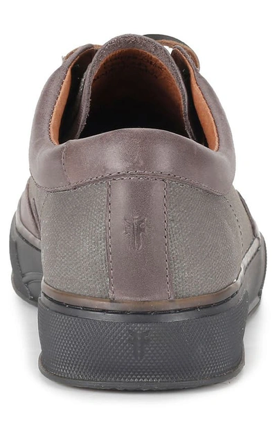 Shop Frye Hoyt Low Water Resistant Sneaker In Charcoal - Dazed Leather