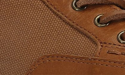 Frye Hoyt Mid Water Resistant Sneaker In Brown Leather