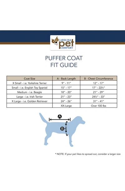 Shop Pendleton Puffer Dog Coat In Navy