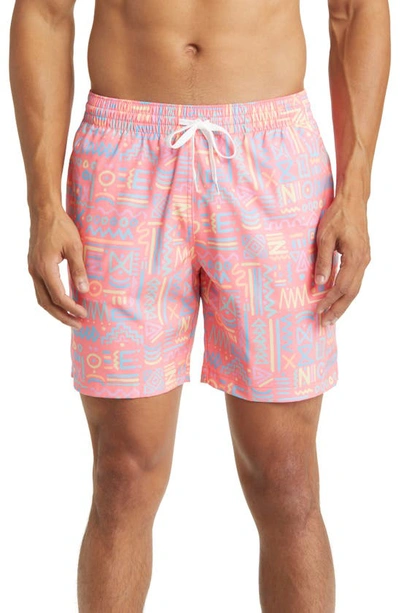 Shop Chubbies Tropicadas 7-inch Swim Trunks In The Dawn Patrols