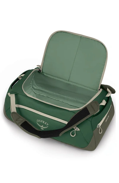 Shop Osprey Daylite 30l Duffle Bag In Green Canopy/ Green Creek