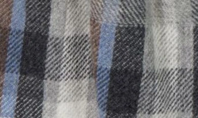 Bruno Magli Cashmere Plaid Scarf In Navy