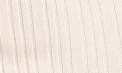 Shop Avec Les Filles Rib Faux Fur Collar Cardigan & Miniskirt Set In Winter White