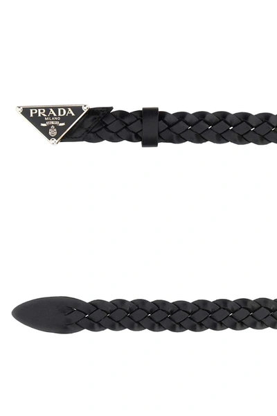 Shop Prada Belt In Black