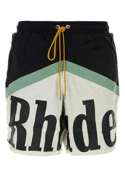 Shop Rhude Shorts In Multicoloured