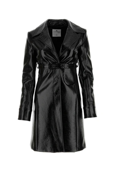 Shop Courrèges Courreges Coats In Black