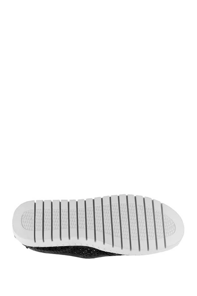 Easy Street Fresh Perforated Slip-on Sandal In Black Matte