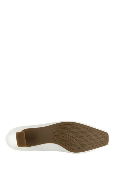 Easy Street Waive Square Toe Pump In White