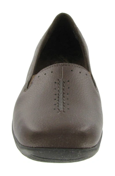 Easy Street Purpose Comfort Flat In Brown