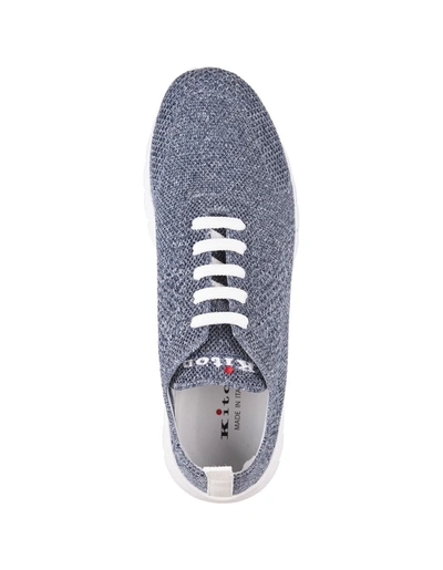 Shop Kiton -grey ''fit'' Running Sneakers In Blue