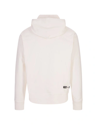 Shop Moncler Grenoble Logoed Hoodie In In White