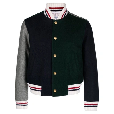Shop Thom Browne Outerwears In Green
